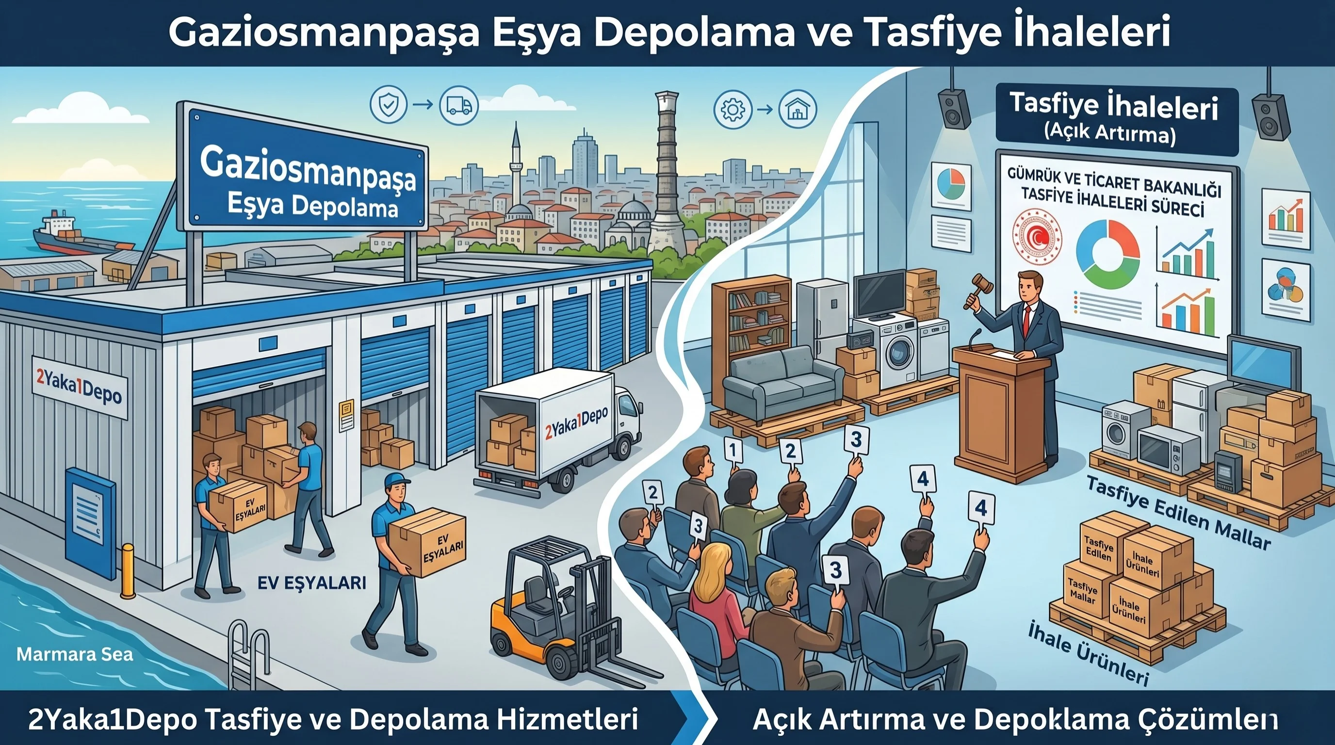 Gaziosmanpaşa Eşya Depolama ve Tasfiye İhaleleri