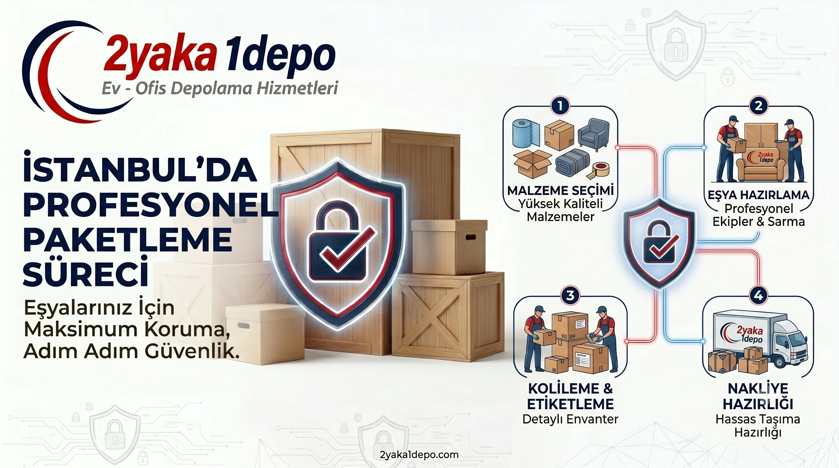 İstanbul'da Depolama da Paketleme Süreci