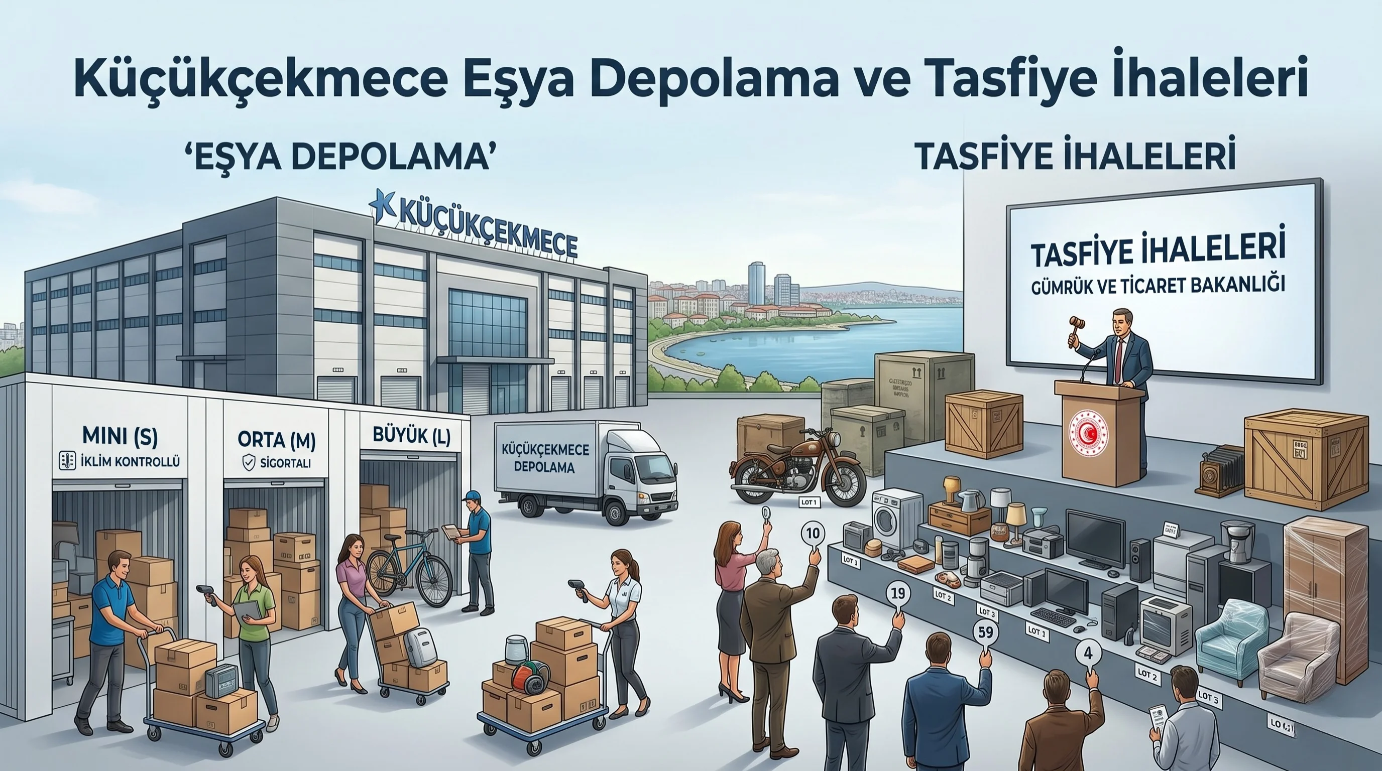 Küçükçekmece Eşya Depolama ve Tasfiye İhaleleri